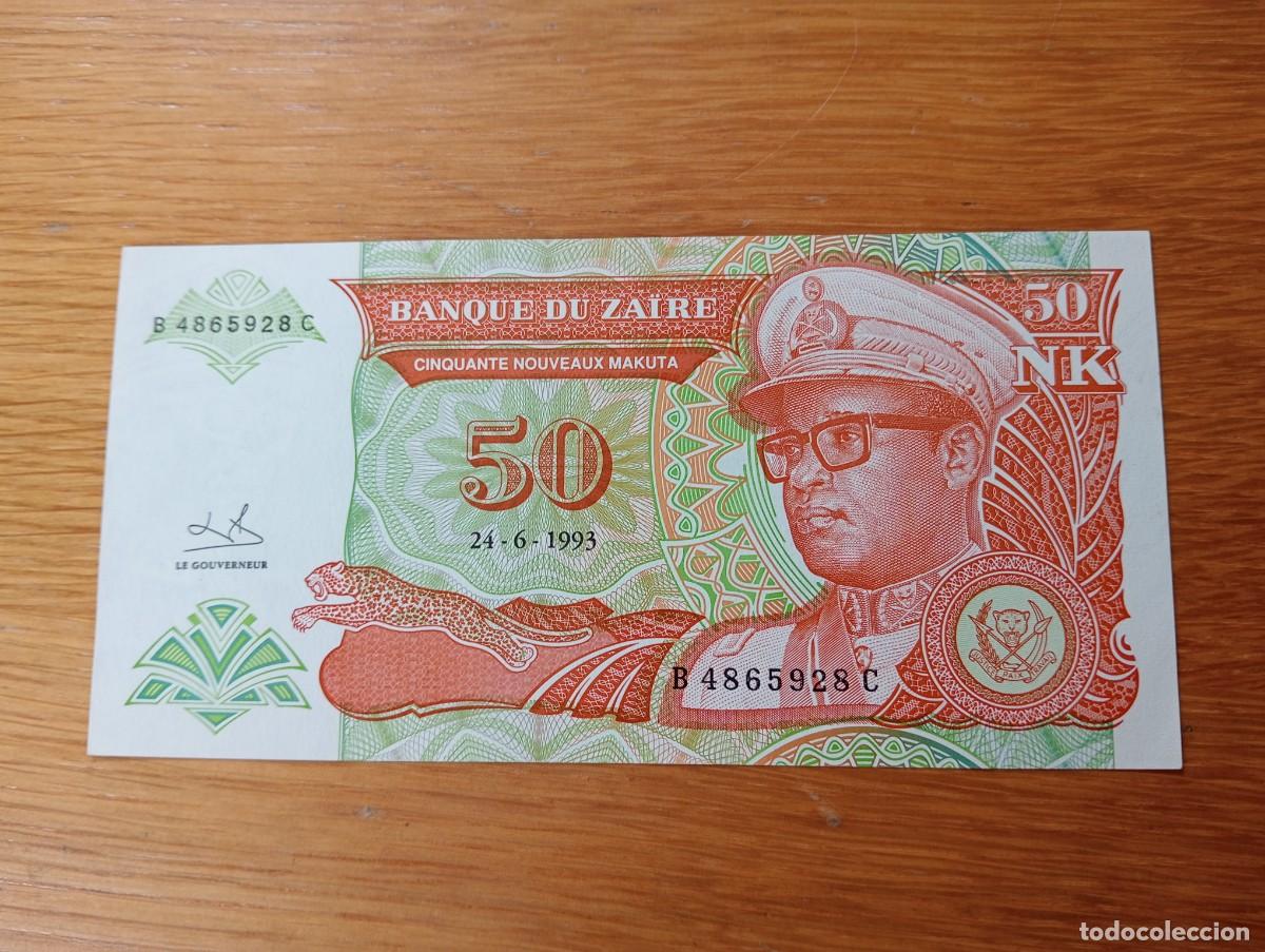 Internationale Banknoten: BILLETE DE ZAIRE. 50 NUEVOS MAKUTA. N.&ordm; SERIE: B 4865928 C. A&Ntilde;O: 1993. PICK 51. SIN CIRCULAR.
