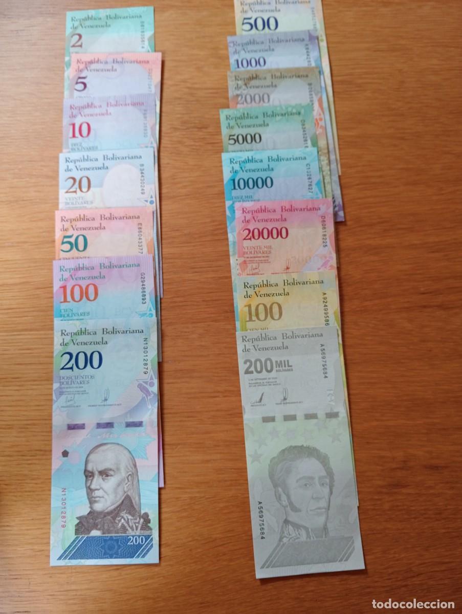 Billets internationaux: LOTE CON 15 BILLETES DIFERENTES DE VENEZUELA. SIN CIRCULAR.