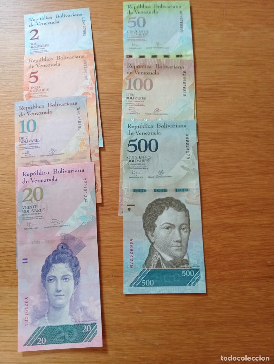 International Banknotes: LOTE CON 7 BILLETES DIFERENTES DE VENEZUELA. SIN CIRCULAR.
