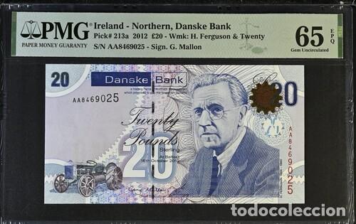 Billetes extranjeros: IRLANDA * BILLETE 20 POUNDS 2012 * PMG-65 EPQ (IC-1608)