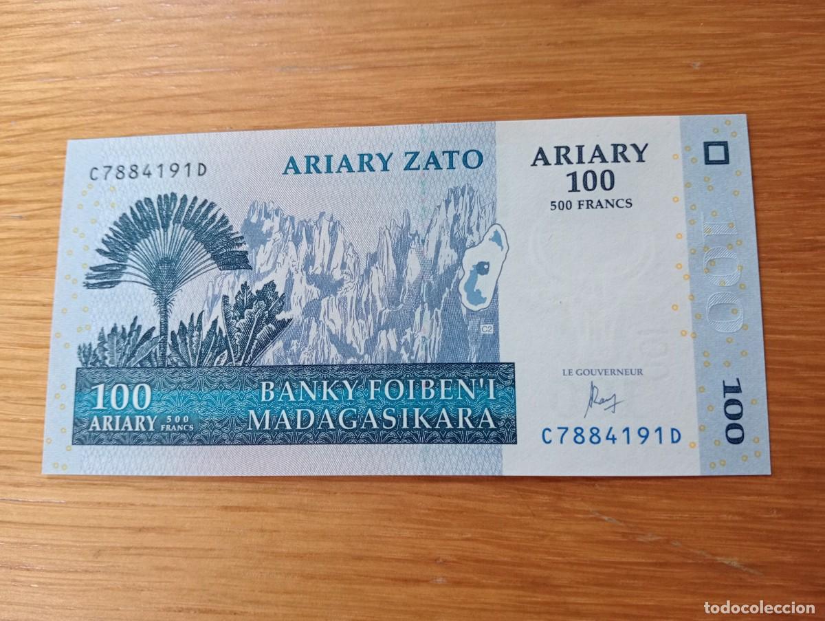 Billetes extranjeros: BILLETE DE MADAGASCAR. 100 ARIARY/500 FRANCOS. N.&ordm; SERIE: C7884191D. A&Ntilde;O 2004. PICK 86c.SIN CIRCULAR
