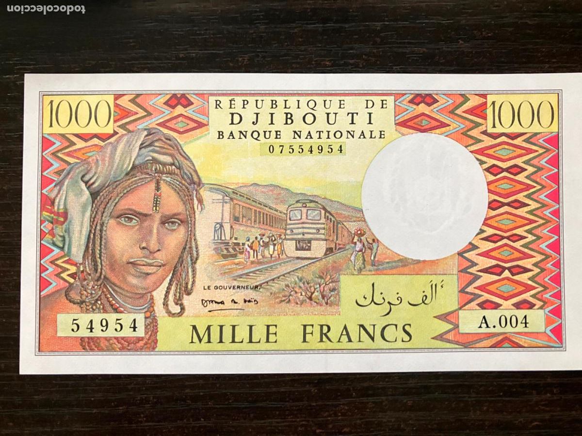 Billetes extranjeros: Djibouti - Billete 1000 francs