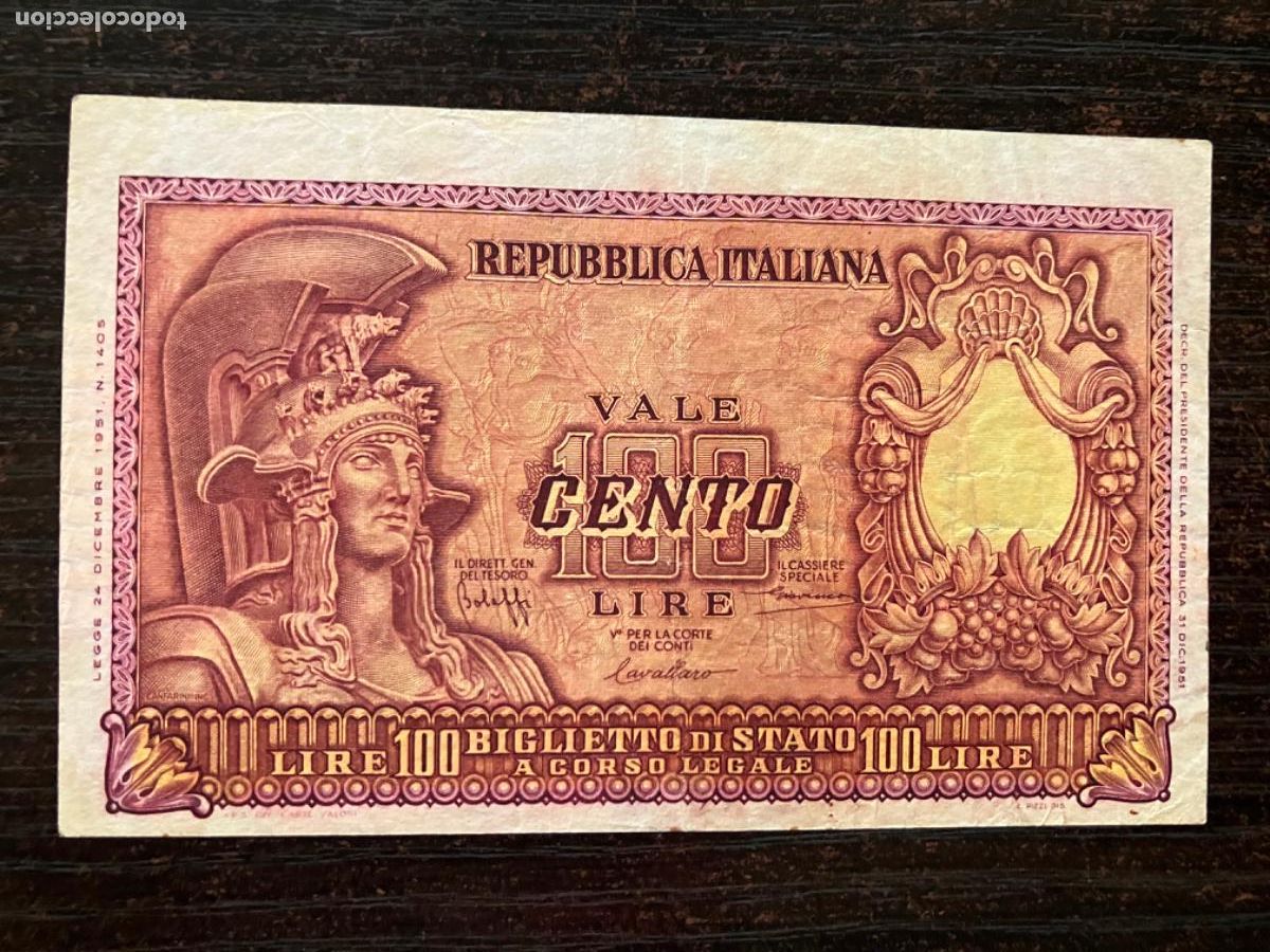 Billetes extranjeros: Italia - Billete 100 Lire Liras 1951