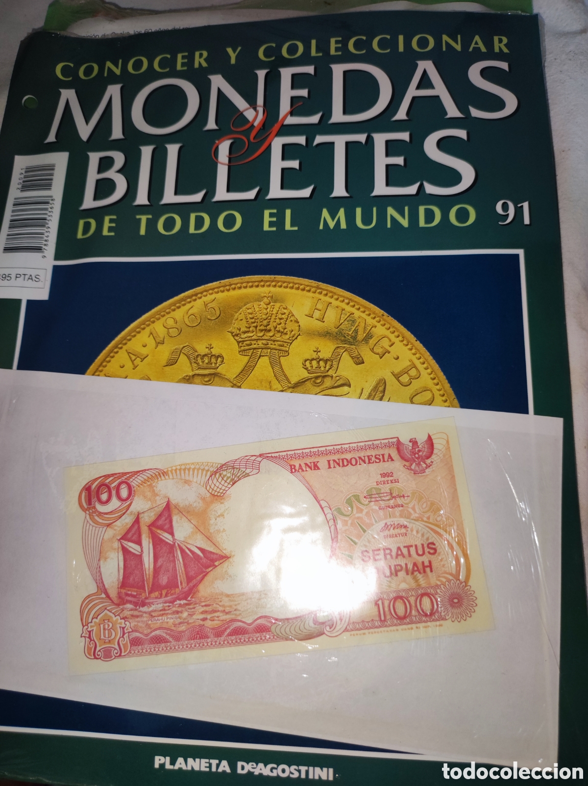 Billetes extranjeros: Billete Indonesia - Monedas y billetes de todo el mundo - Planeta Deagostini - N&uacute;mero 91