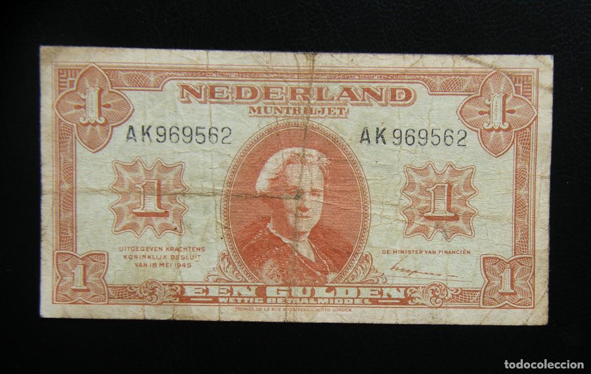 International Banknotes: HOLANDA BILLETE DE 1 GULDEN 1945 CIRCULADO