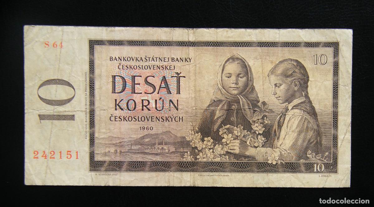 International Banknotes: CHECOSLOVAQUIA BILLETE DE 10 CORONAS 1960 CIRCULADO