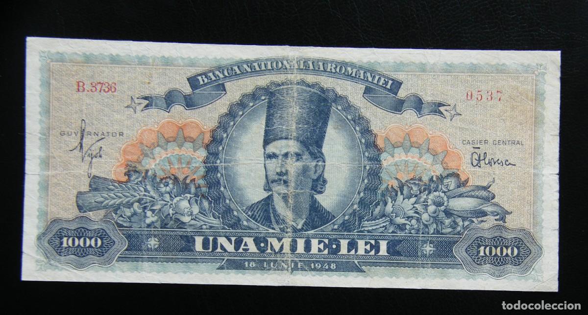 Billets internationaux: RUMANIA BILLETE DE 1.000 LEI 1948 CIRCULADO