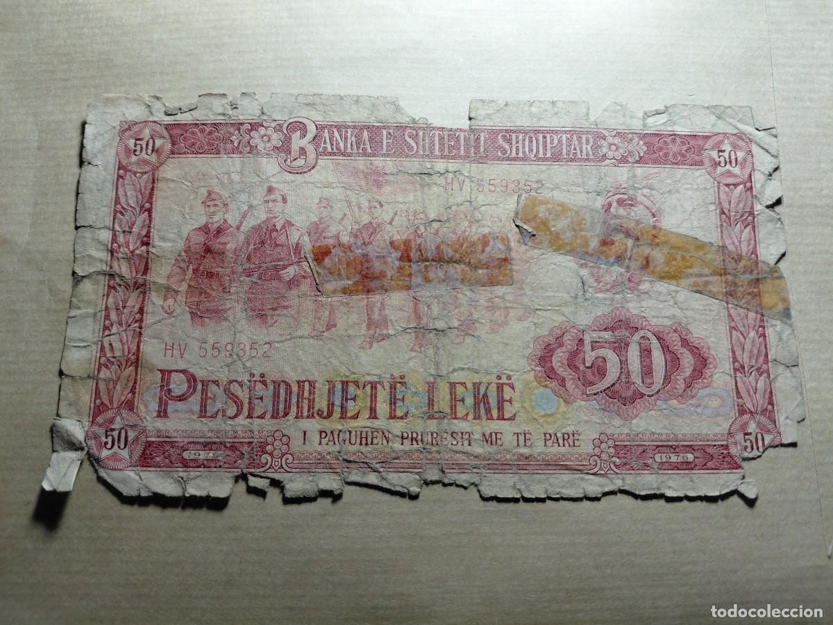 Billetes extranjeros: ALBANIA - 50 LEK 1976 P45