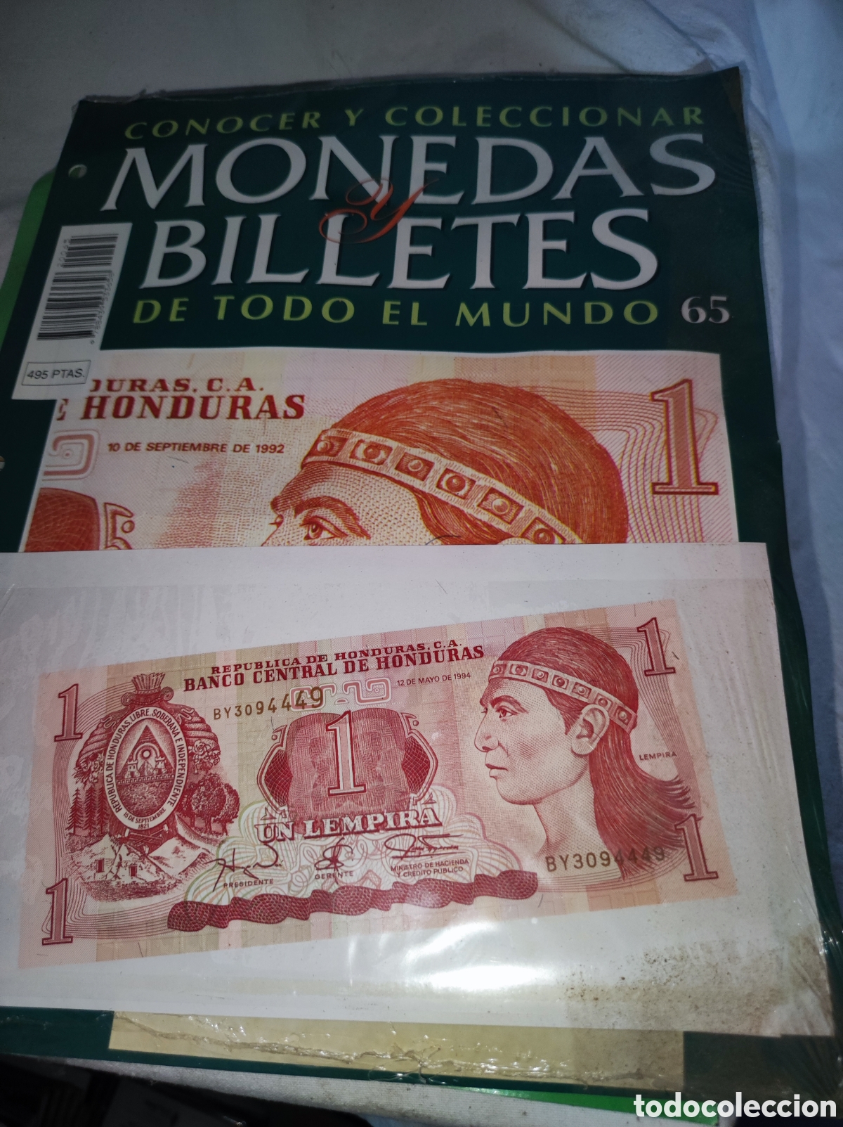 Billetes extranjeros: Billete Honduras - Monedas y billetes de todo el mundo - Planeta Deagostini - N&uacute;mero 65