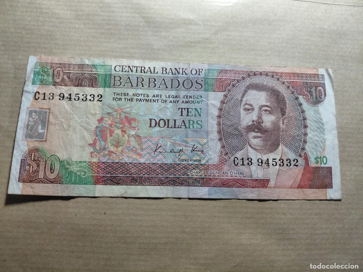 Billetes extranjeros: BARBADOS - 10 DOLAR P35A - Foto 1