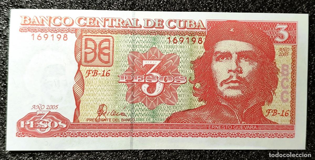 Billets internationaux: CUBA &ndash; Billete de 3 Pesos 2005 &ndash; S/C &ndash; Lote 1968