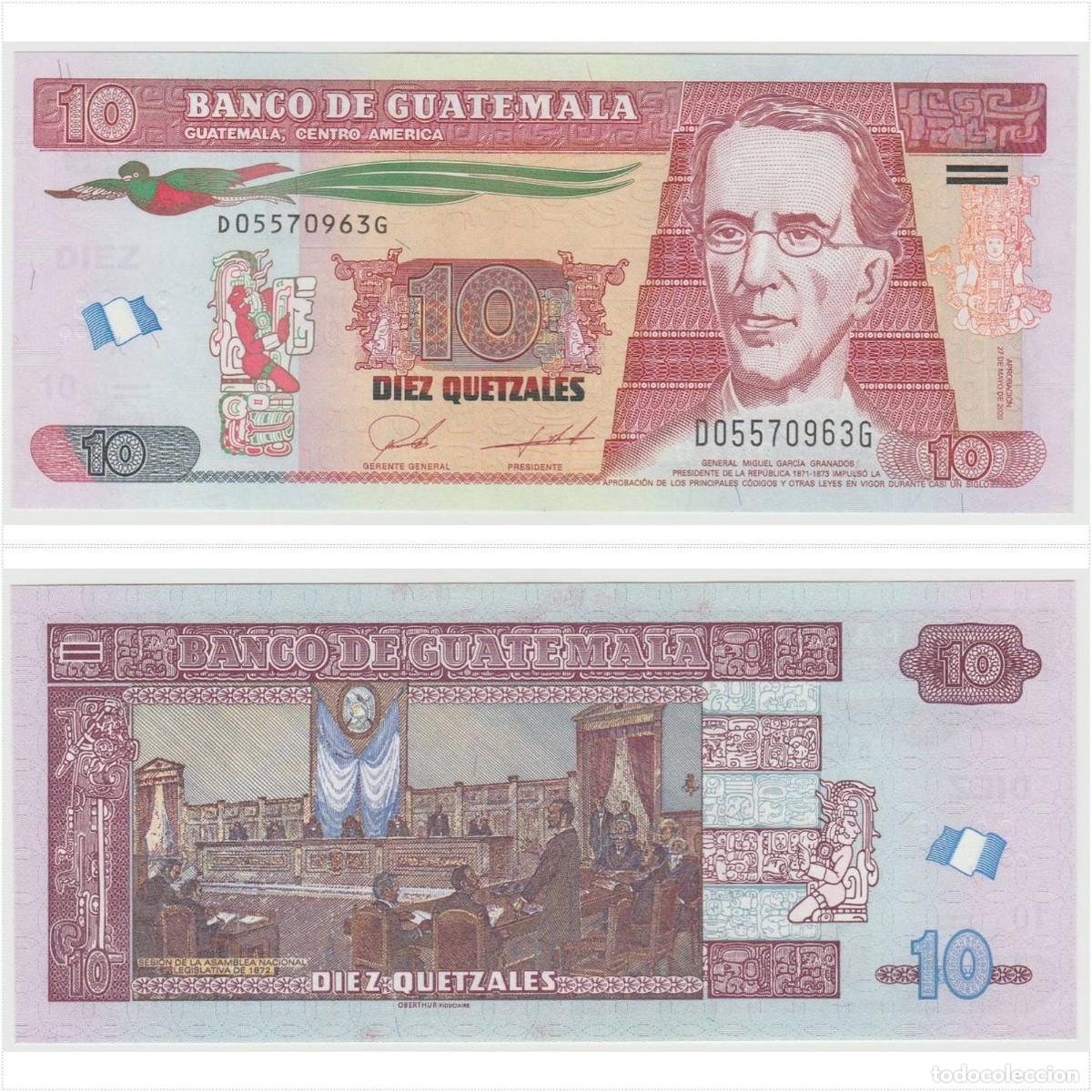 Billetes extranjeros: GUATEMALA: Billete de 10 Quetzales de 2020 Sin Circular