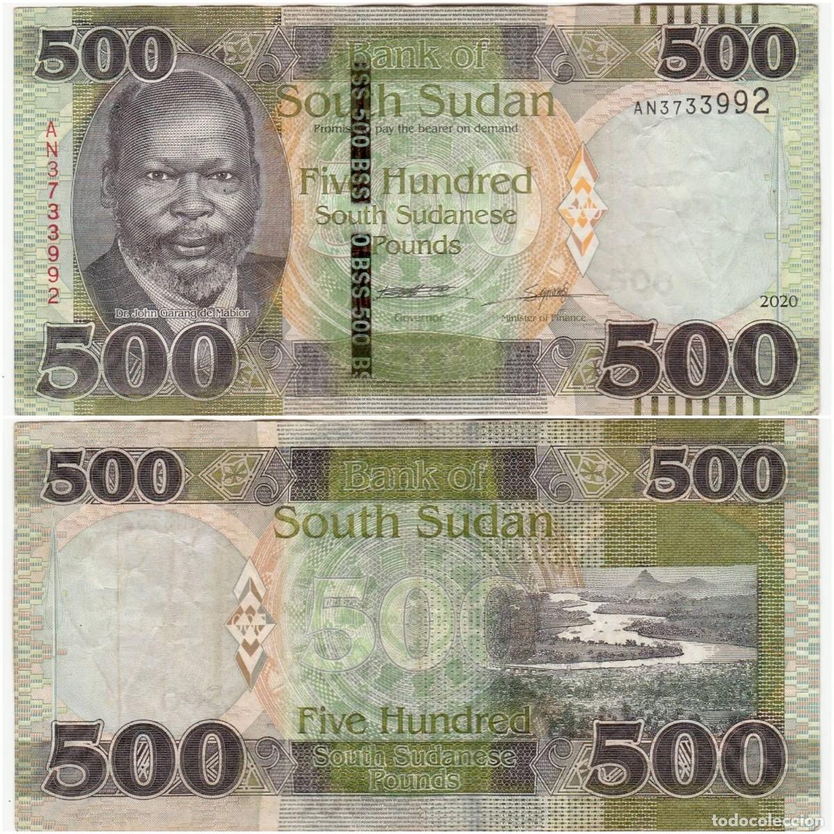 Billetes extranjeros: Sudan del Sur 500 Libras 2020 n/s AN3733992 (el billete de la foto)