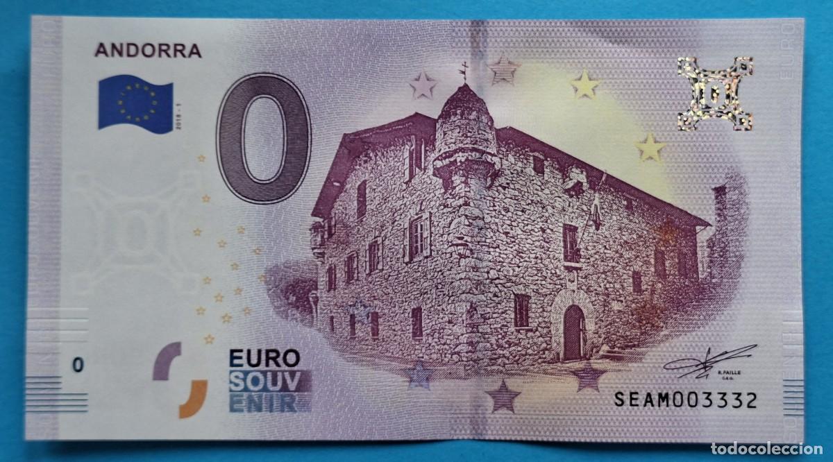 Billetes extranjeros: BILLETE 0 Euro Souvenir Andorra: SEAM 2018-1 ANDORRA - Casa de la Vall
