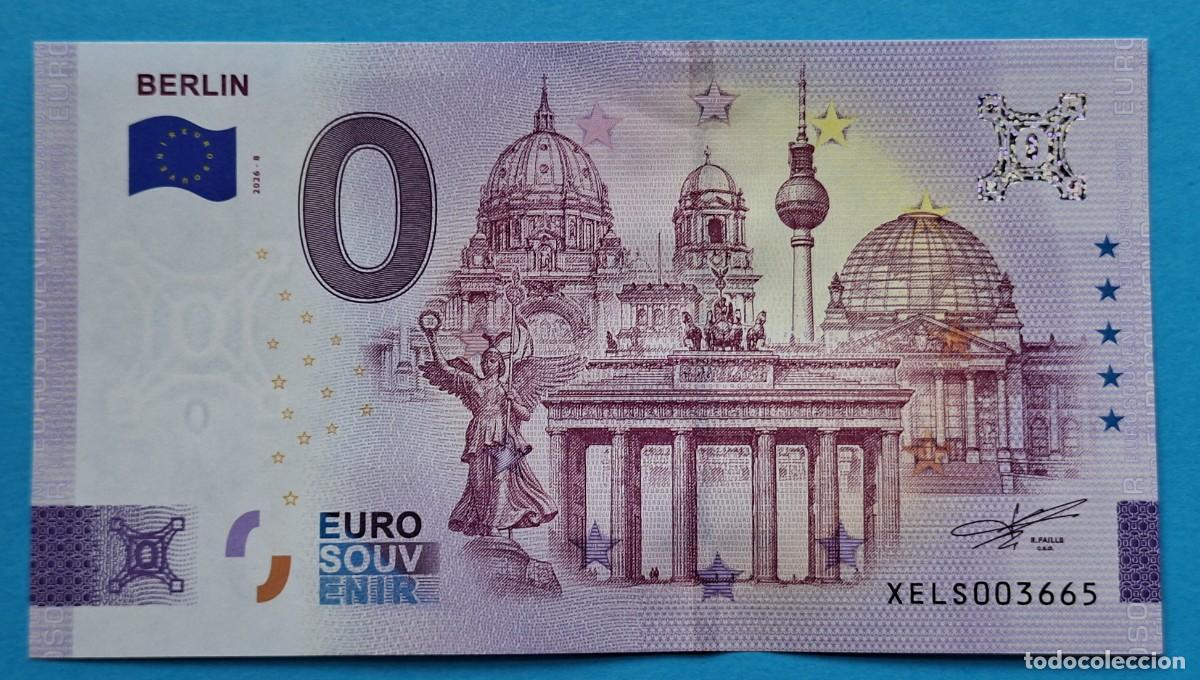 Billetes extranjeros: BILLETE 0 Euro Souvenir Alemania: XELS 2026-8 BERLIN