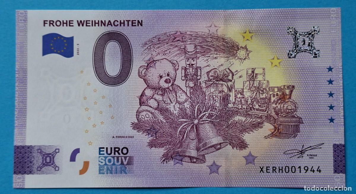 Billetes extranjeros: BILLETE 0 Euro Souvenir Alemania: XERH 2023-3 FROHE WEIHNACHTEN