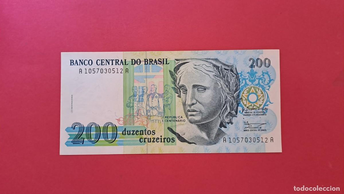 Internationale Banknoten: BRASIL - 200 CRUZEIROS - SIN CIRCULAR
