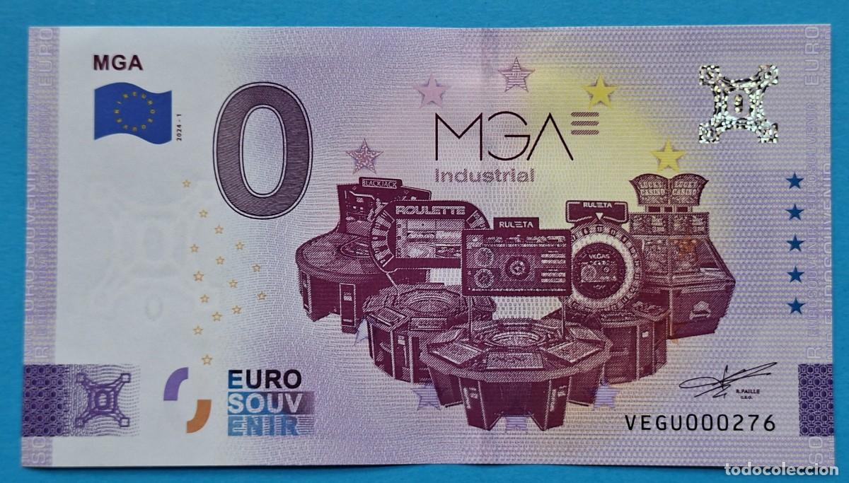 Billetes extranjeros: BILLETE 0 Euro Souvenir Espa&ntilde;a: VEGU 2024-1 MGA - MGA Industrial