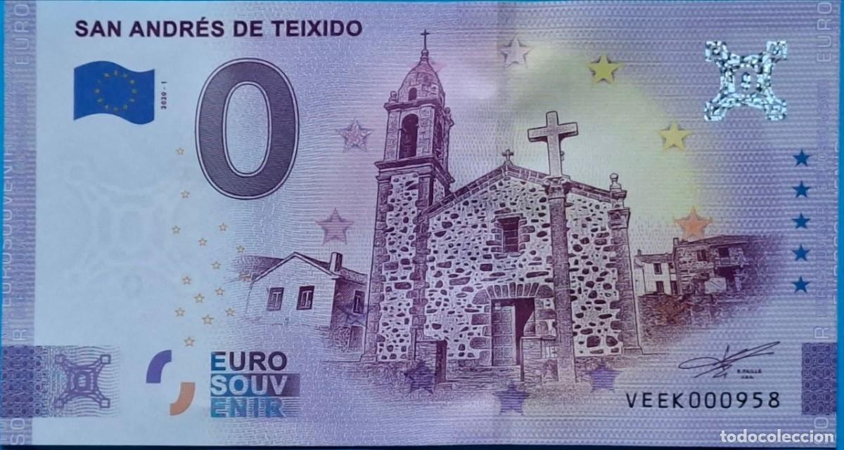 Billetes extranjeros: BILLETE 0 Euro Souvenir Espa&ntilde;a: VEEK 2020-1 SAN ANDRES DE TEIXIDO