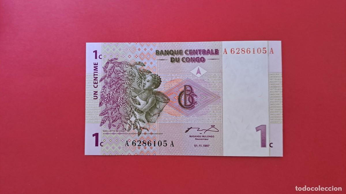 Banconote internazionali: CONGO - 1.997 - 1 CENTIMO - SIN CIRCULAR