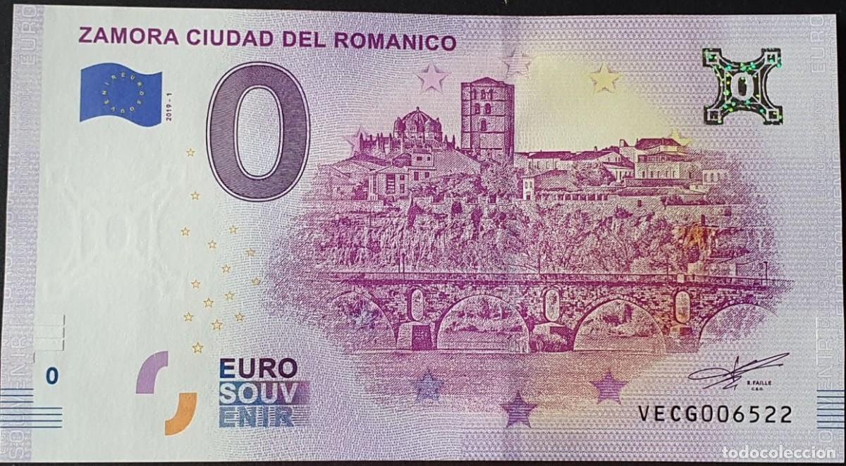 Billetes extranjeros: BILLETE 0 Euro Souvenir Espa&ntilde;a: VECG 2019-1 ZAMORA CUIDAD DEL ROMANICO