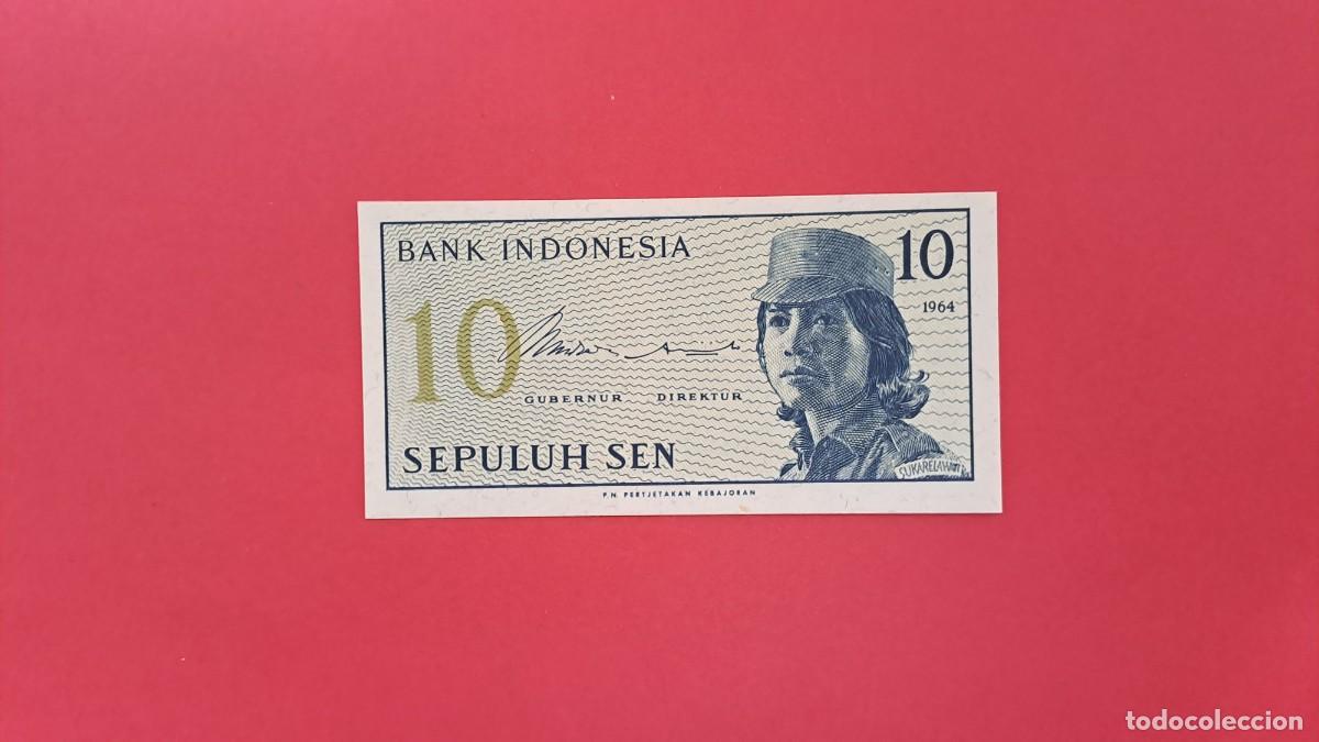 Billets internationaux: INDONESIA - 1.964 - 10 SEN - SIN CIRCULAR