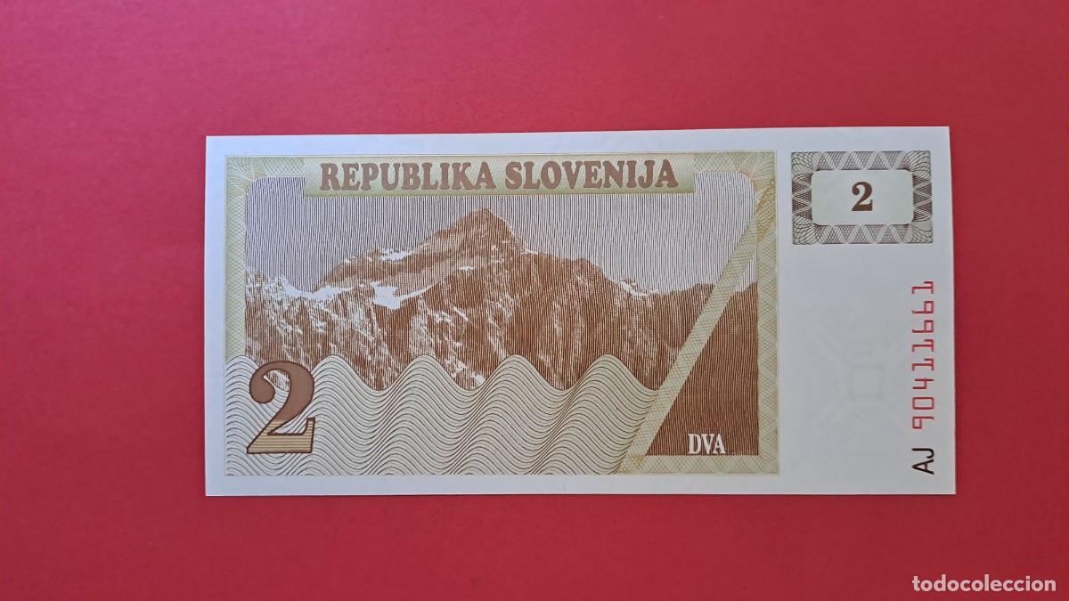 Billetes extranjeros: ESLOVENIA - 2 TOLAR - SIN CIRCULAR - Foto 2