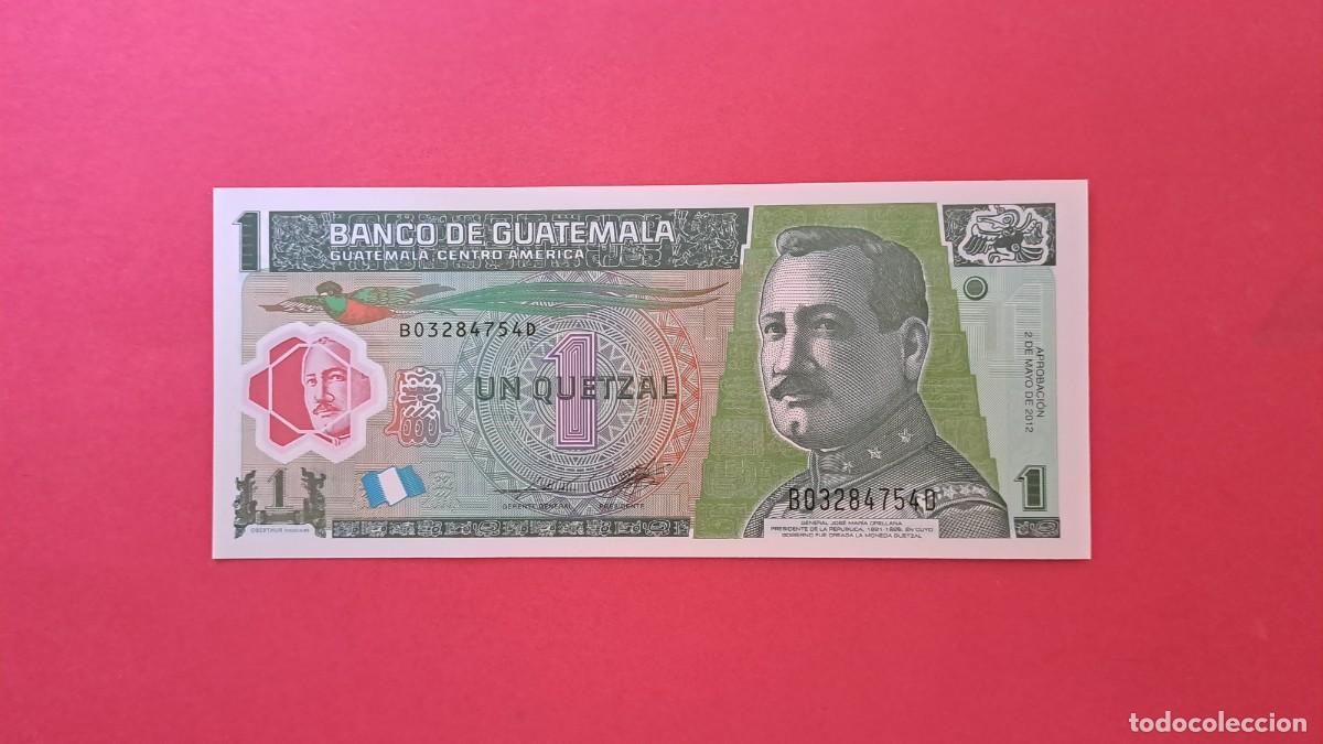 Billets internationaux: GUATEMALA - 2.012 - 1 QUETZAL - SIN CIRCULAR