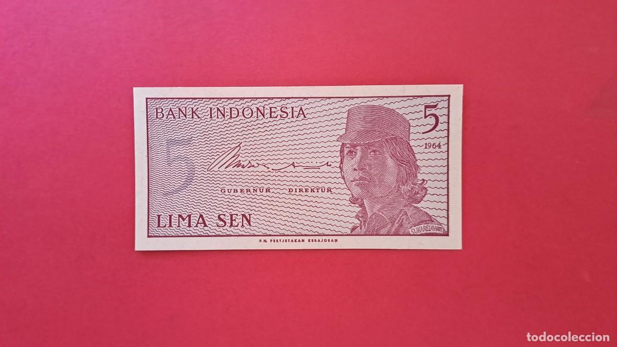 Billets internationaux: INDONESIA - 1.964 - 5 SEN - SIN CIRCULAR