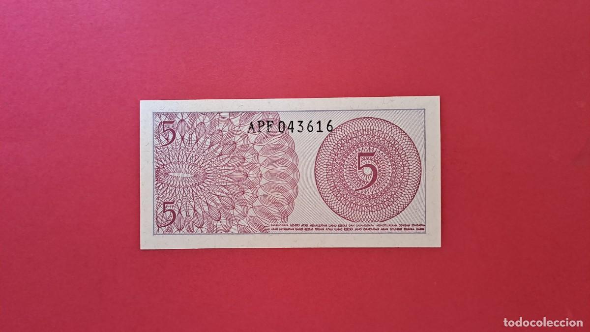 Billetes extranjeros: INDONESIA - 1.964 - 5 SEN - SIN CIRCULAR - Foto 2