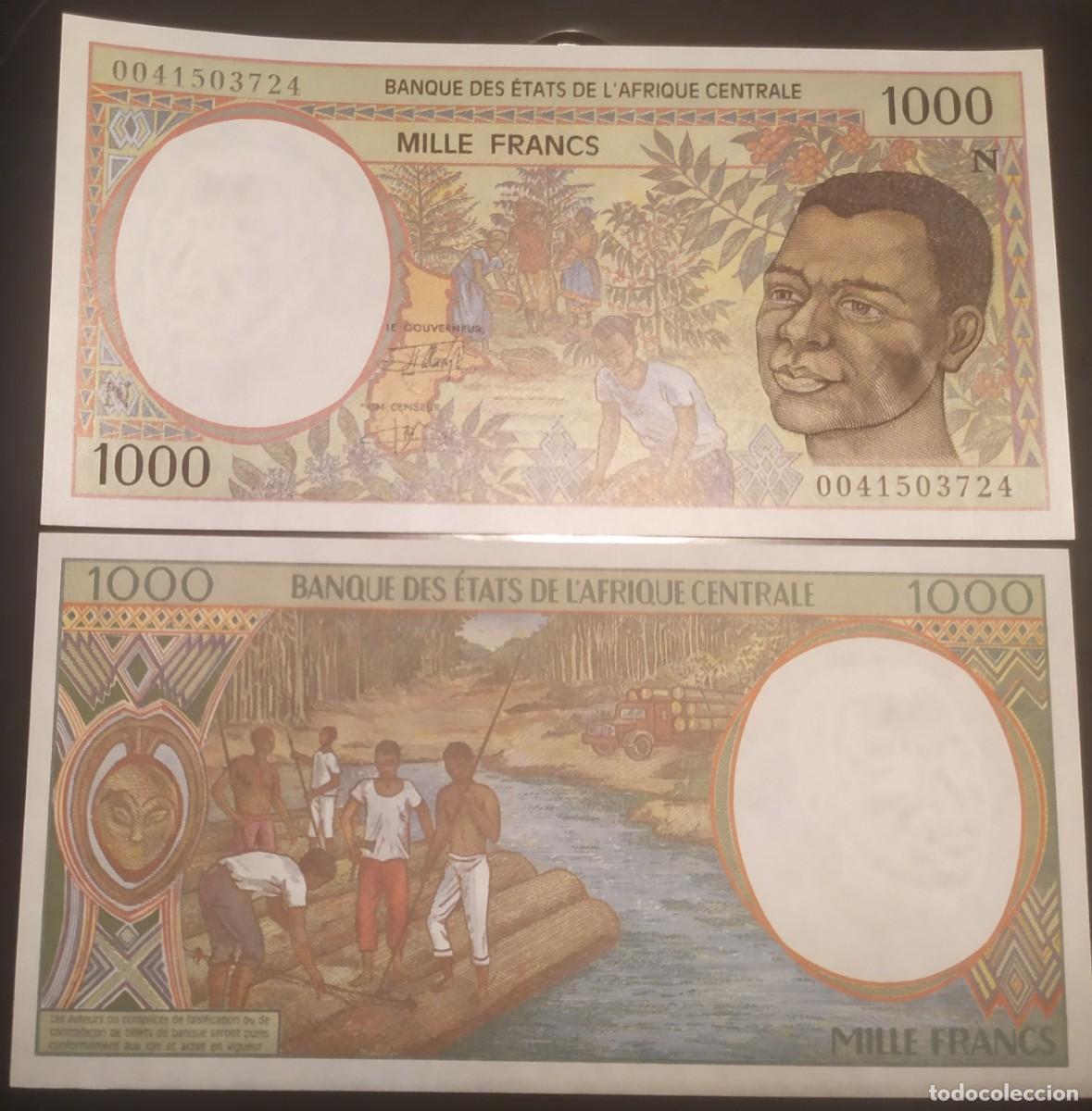 Billetes extranjeros: ESTADOS DEL &Aacute;FRICA CENTRAL : GUINEA ECUATORIAL 1000 francos. 1993-2001PK. # 502 N