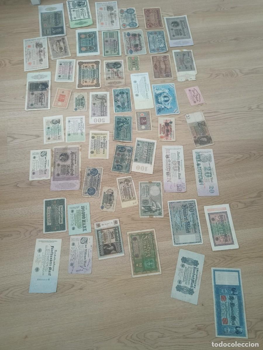 Banconote internazionali: Alemania. Importante colecci&oacute;n 53 billetes diferentes, bastantes con apresto original de EBC a SC-