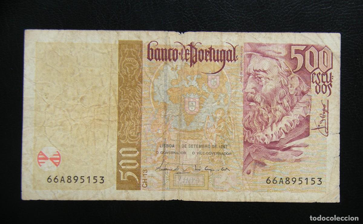 Billets internationaux: PORTUGAL BILLETE DE 500 ESCUDOS 1997 CIRCULADO