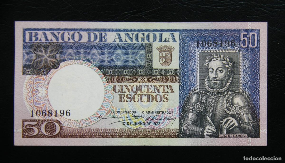 Billetes extranjeros: ANGOLA-Portuguesa BILLETE DE 50 ESCUDOS 1973 EBC