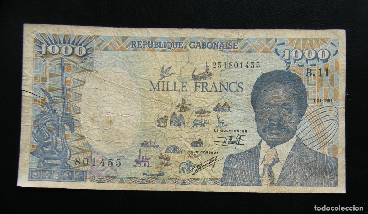 International Banknotes: GABON BILLETE DE 1.000 FRANCOS 1991 CIRCULADO