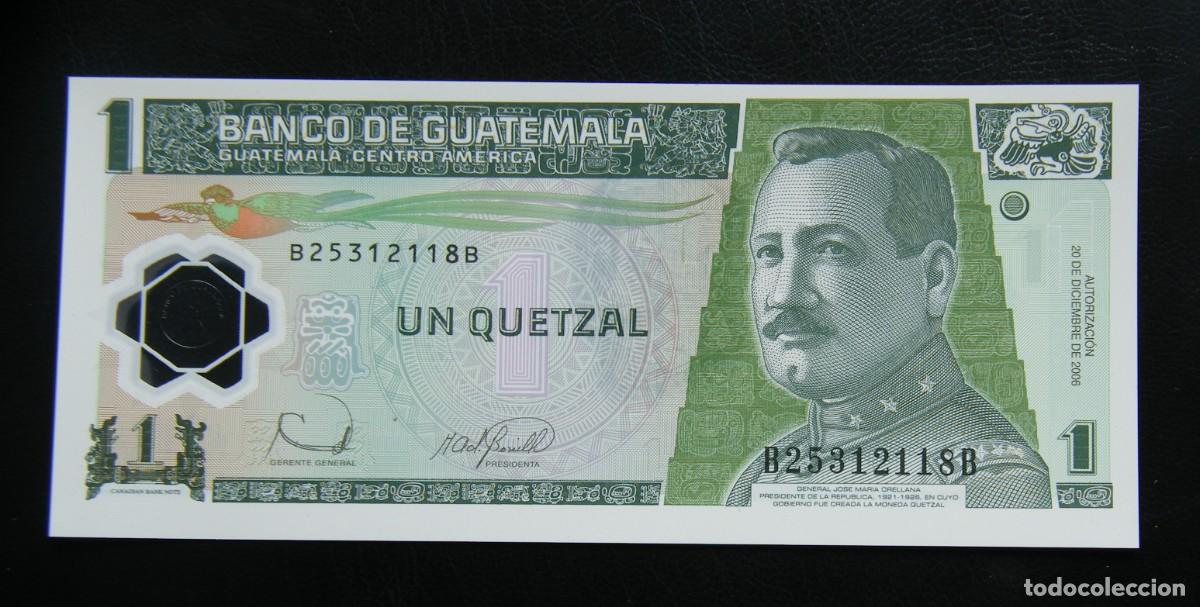 Billetes extranjeros: GUATEMALA BILLETE DE 1 QUETZAL 2006 PLASTICO SIN CIRCULAR