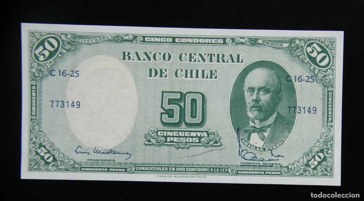 Internationale Banknoten: CHILE BILLETE DE 50 PESOS 1960-61 SIN CIRCULAR