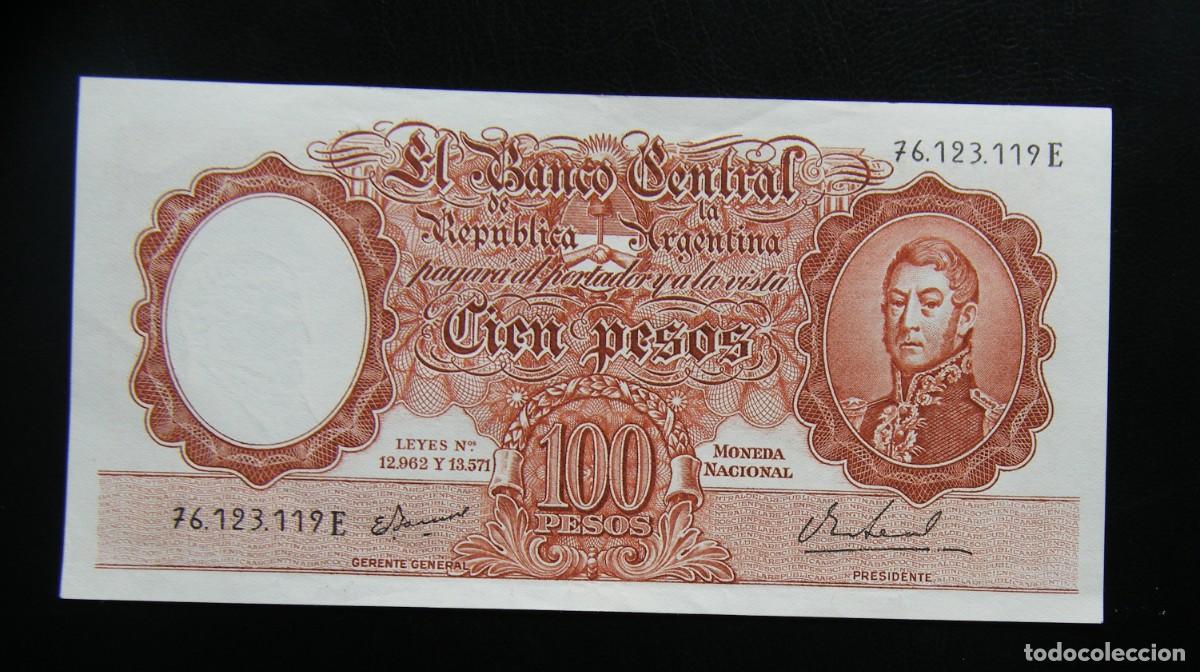 International Banknotes: ARGENTINA BILLETE DE 100 PESOS 1967 COMO NUEVO