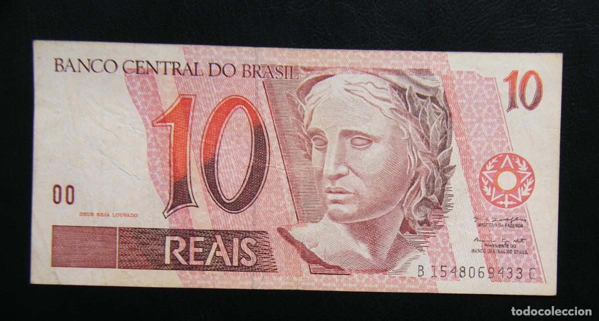 Billetes extranjeros: BRASIL BILLETE DE 10 REALES... CIRCULADO