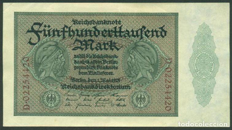 Billetes extranjeros: ALEMANIA. 500000 mark 1.5.1923. Pick 88.