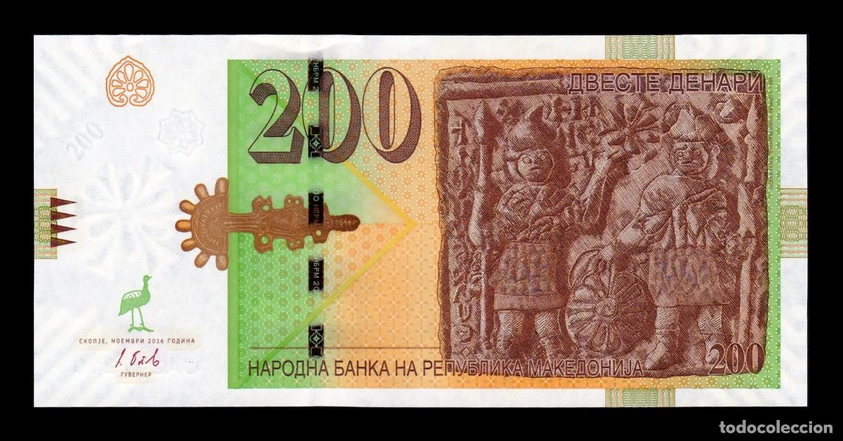 Billetes extranjeros: Macedonia 200 Denari 2016 Pick 23 Sc Unc