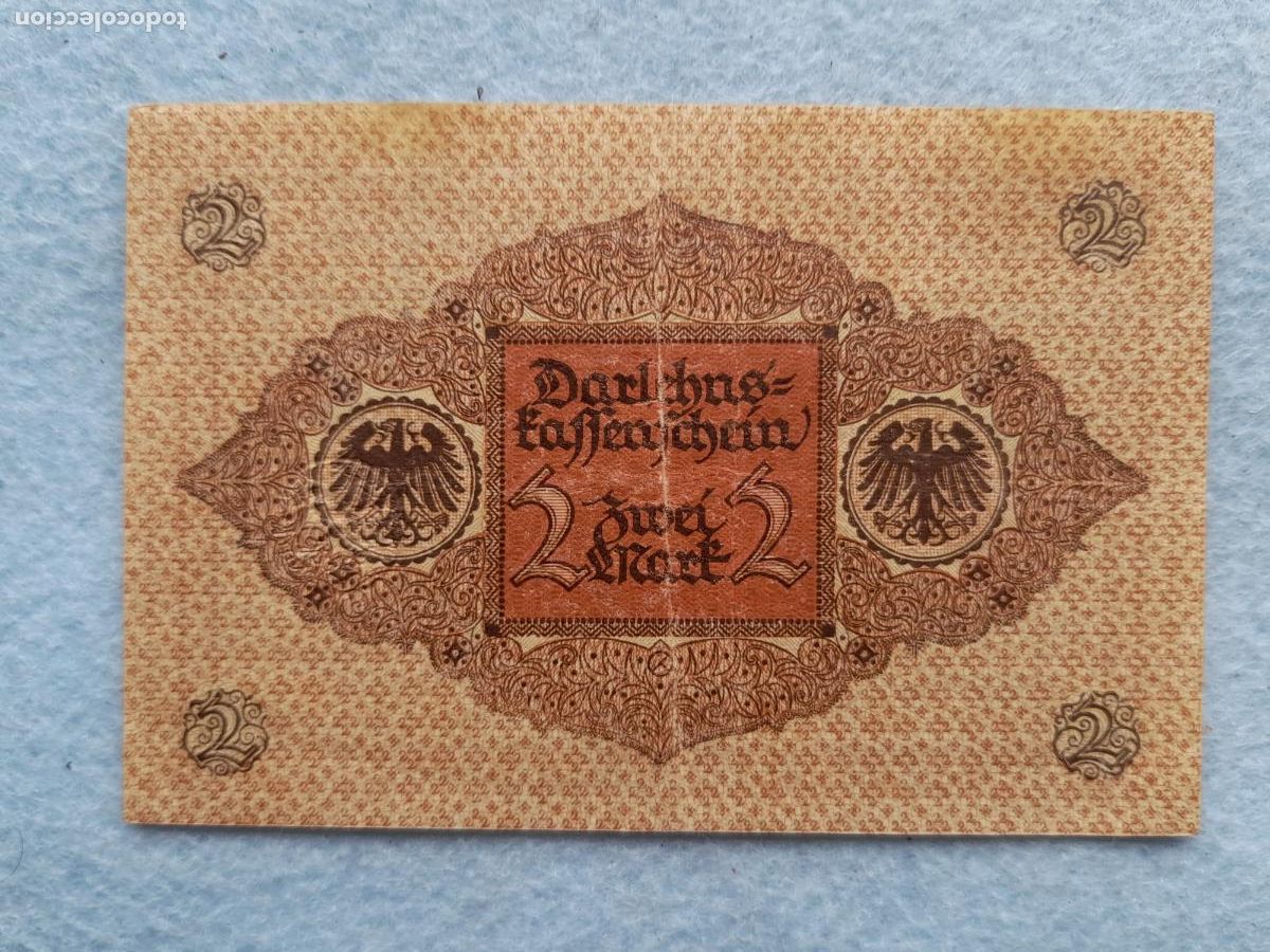 Billets internationaux: Alemania. 2 Marcos. A&ntilde;o 1920