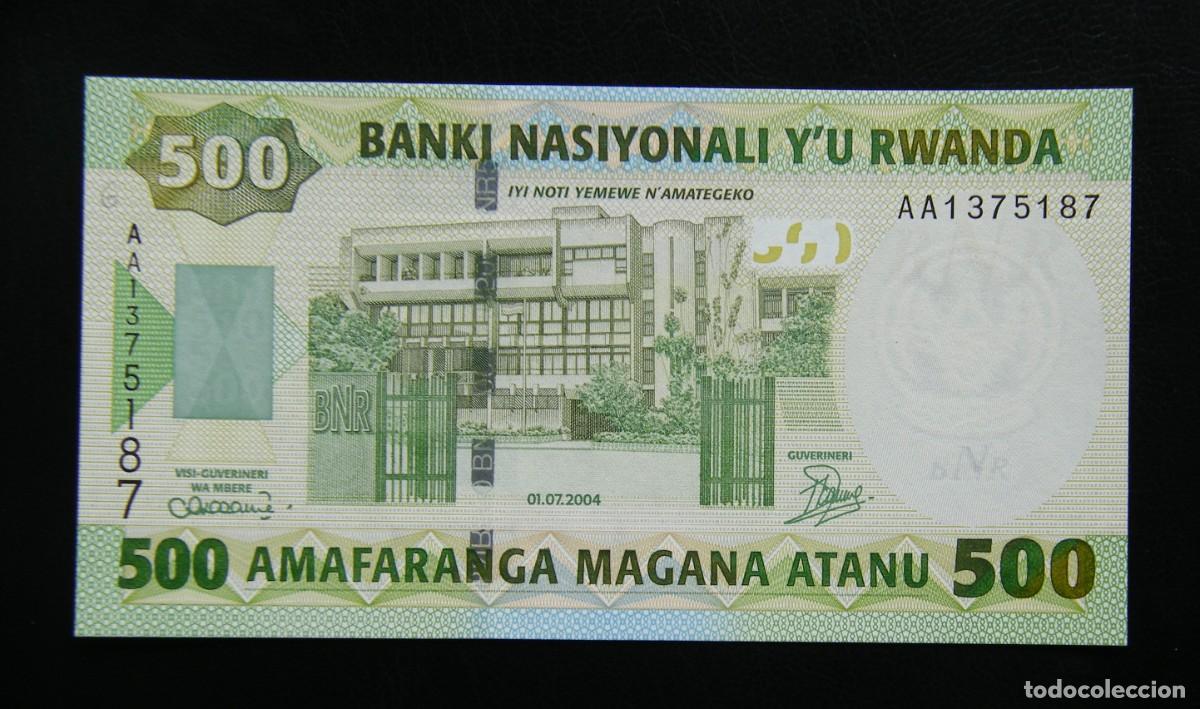 Billets internationaux: RUANDA BILLETE DE 500 FRANCOS 2004 SIN CIRCULAR