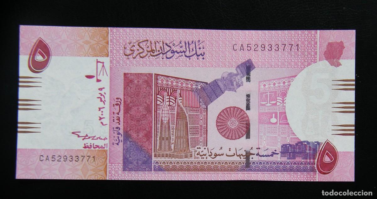 Billetes extranjeros: SUD&Aacute;N BILLETE DE 5 LIBRAS 2006 SIN CIRCULAR