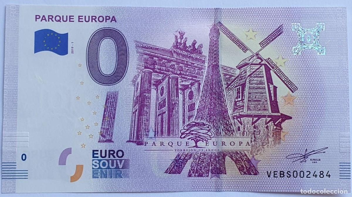 Billetes extranjeros: BILLETE 0 Euro Souvenir Espa&ntilde;a: VEBS 2019-1 PARQUE EUROPA