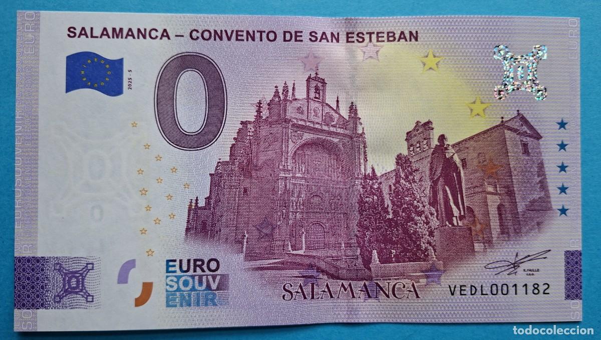Billetes extranjeros: BILLETE 0 Euro Souvenir Espa&ntilde;a: VEDL 2025-5 SALAMANCA - CONVENTO DE SAN ESTEBAN