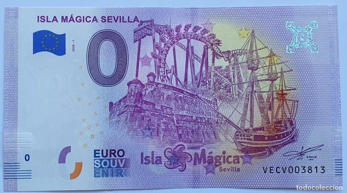 Billetes extranjeros: BILLETE 0 Euro Souvenir Espa&ntilde;a: VECV 2020-1 ISLA M&Aacute;GICA SEVILLA