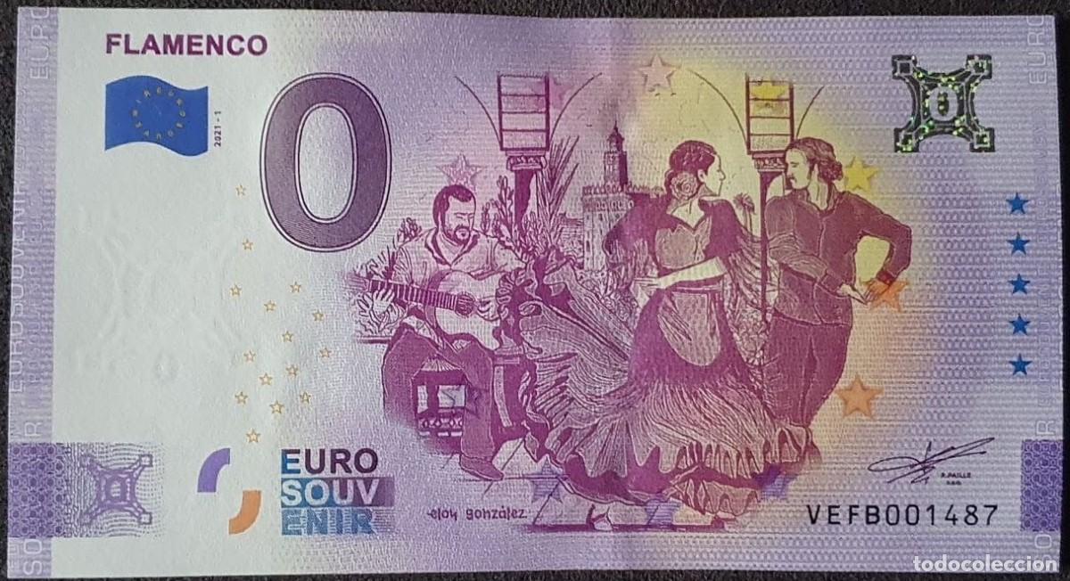 Billetes extranjeros: BILLETE 0 Euro Souvenir Espa&ntilde;a: VEFB 2021-1 FLAMENCO