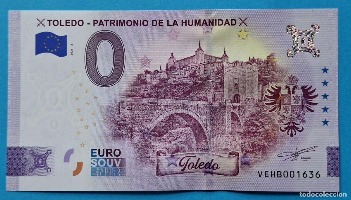 Notas Internacionais: BILLETE 0 Euro Souvenir Espa&ntilde;a: VEHB 2025-2 TOLEDO - PATRIMONIO DE LA HUMANIDAD - Toledo