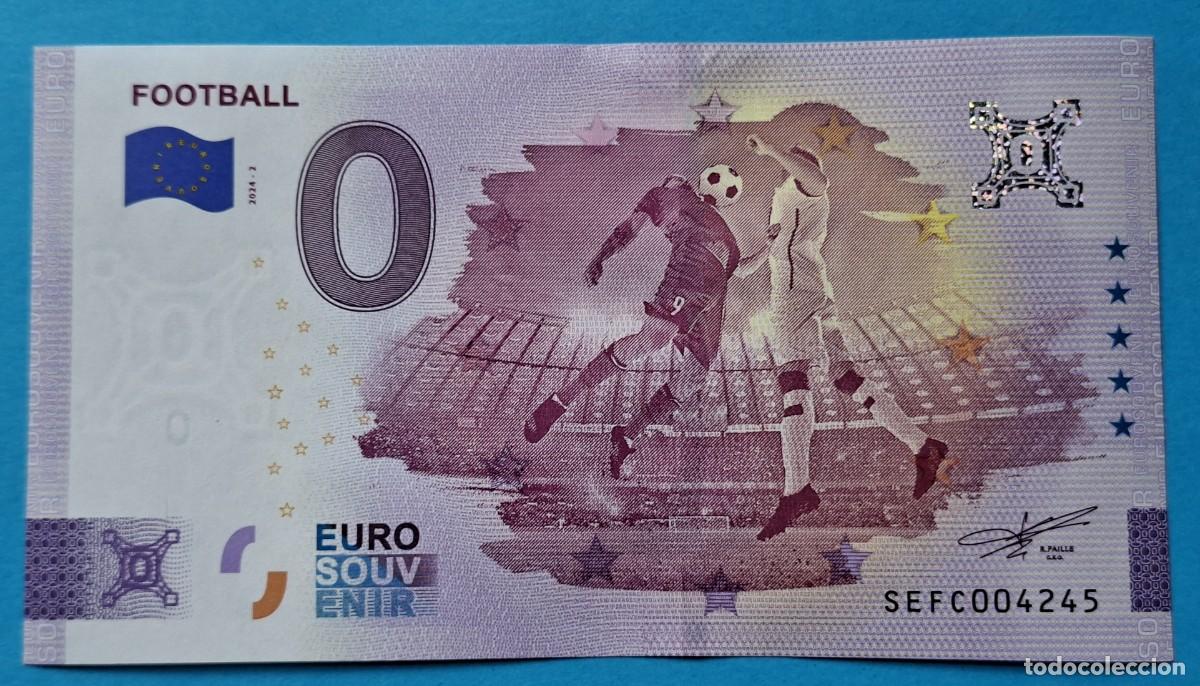 Notas Internacionais: BILLETE 0 Euro Souvenir Italia: SEFG 2024-2 FOOTBALL